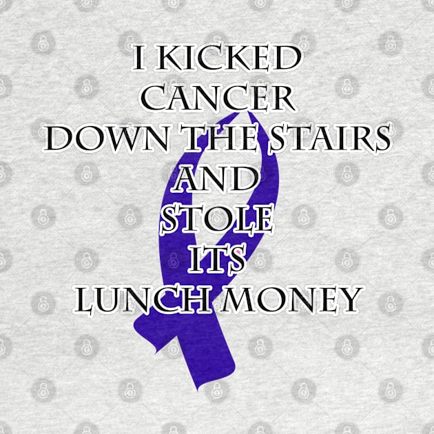 Cancer Bully (Dark Blue Ribbon) by BlakCircleGirl